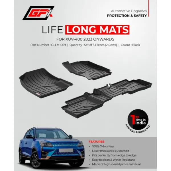 GFX Mahindra XUV400 2023 Onwards LLM LifeLong TPV Mats