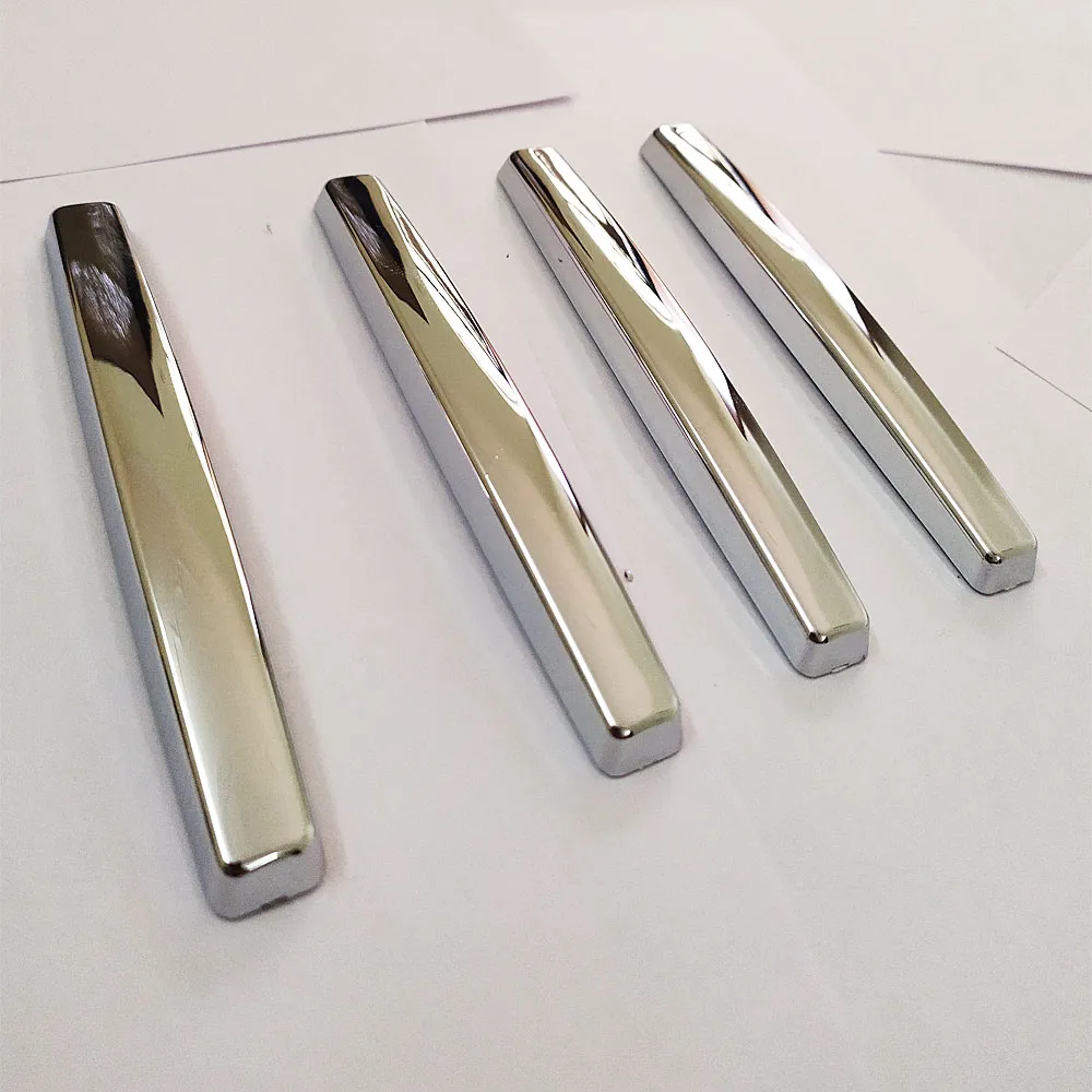 Checkmate Universal Car Door Guard Scratch Protector Set Of 4 (Chrome)