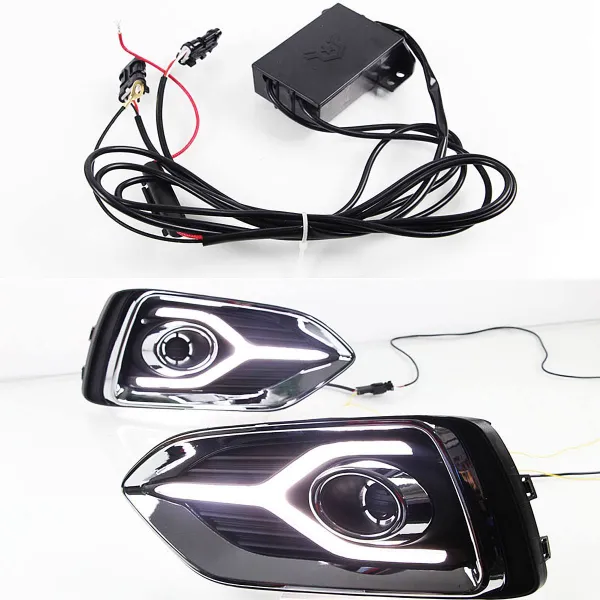 Hyundai Verna 2017-2019 Front LED DRL Day Time Running Light (Set of 2Pcs.) Hyundai Verna 2017-2019 Front LED DRL Day Time Running Light (Set of 2Pcs.)