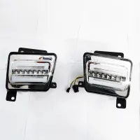 Mahindra Thar 2020 Onward Front Fender LED Strip DRL Light With Matrix Turn Signal (Set of 2Pcs.)