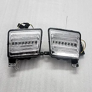 Mahindra Thar 2020 Onward Front Fender LED Strip DRL Light With Matrix Turn Signal (Set of 2Pcs.)