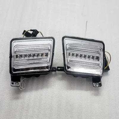 Mahindra Thar 2020 Onward Front Fender LED Strip DRL Light With Matrix Turn Signal (Set of 2Pcs.)