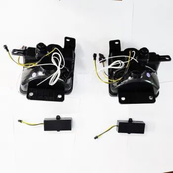 Mahindra Thar 2020 Onward Front Fender LED Strip DRL Light With Matrix Turn Signal (Set of 2Pcs.)