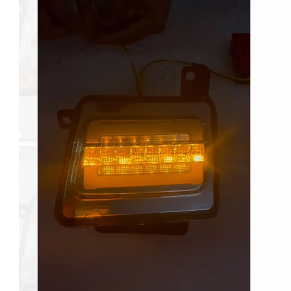 Mahindra Thar 2020 Onward Front Fender LED Strip DRL Light With Matrix Turn Signal (Set of 2Pcs.)
