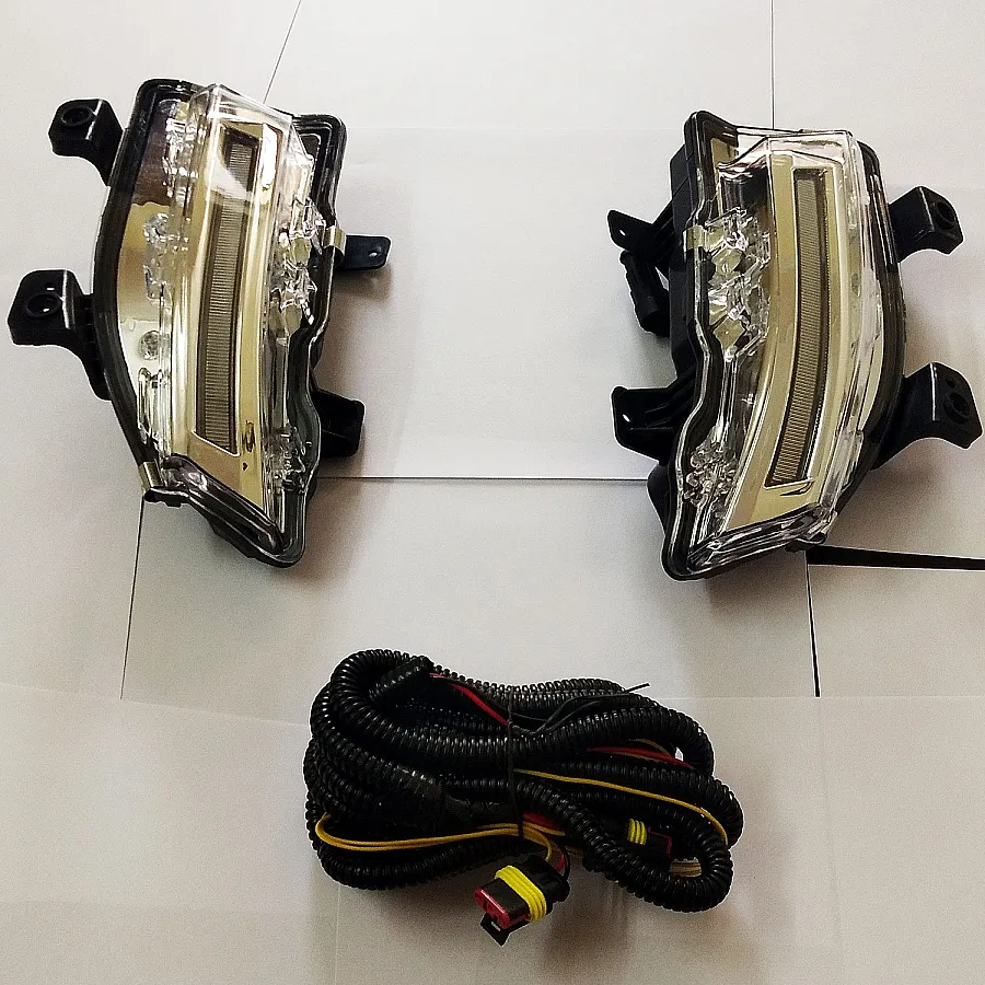 Mahindra Xuv 300 2019 Onward LED DRL Light  Moving With Matrix Turn Signal - Imported (Set of 2Pcs.)