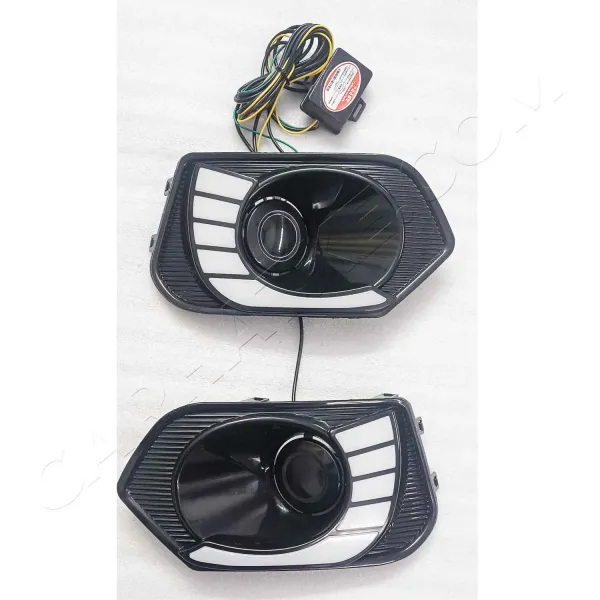 Maruti Dzire 2017 - 2019 Led DRL Daytime Running Lights With Matrix Turn Signal - Set of 2Pcs