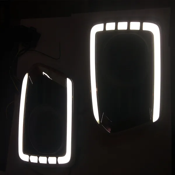 Maruti Vitara Brezza 2020 - 2021 LED DRL Daytime Running Light With Matrix Turn Signal -  Set of 2