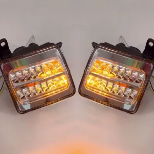 Mahindra Thar 2020 Onward Front Fender LED DRL Light With Matrix Turn Signal - Set of 2 Mahindra Thar 2020 Onward Front Fender LED DRL Light With Matrix Turn Signal - Set of 2