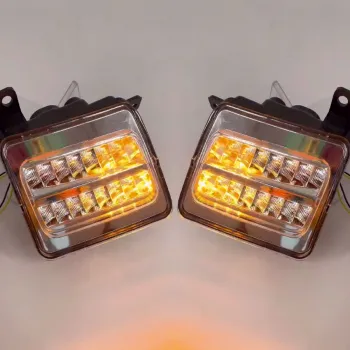 Mahindra Thar 2020 Onward Front Fender LED DRL Light With Matrix Turn Signal - Set of 2