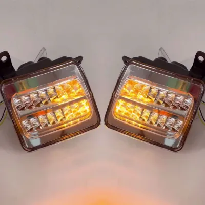 Mahindra Thar 2020 Onward Front Fender LED DRL Light With Matrix Turn Signal - Set of 2 Mahindra Thar 2020 Onward Front Fender LED DRL Light With Matrix Turn Signal - Set of 2