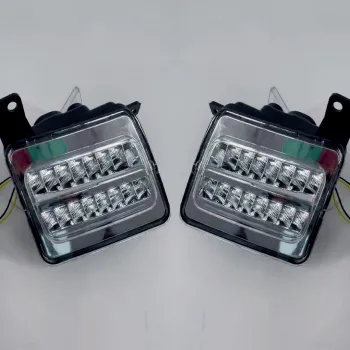 Mahindra Thar 2020 Onward Front Fender LED DRL Light With Matrix Turn Signal - Set of 2