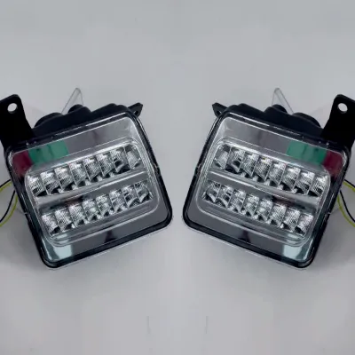 Mahindra Thar 2020 Onward Front Fender LED DRL Light With Matrix Turn Signal - Set of 2