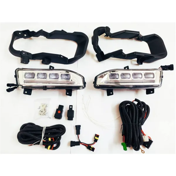 Nissan Kick LED DRL Daytime Running Lights  With Matrix Turn Signal & LED Fog Lamp - (Set of 2Pcs.)