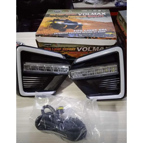 Renault Triber LED DRL Daytime Running Lights With Matrix Turn Signal & LED Fog Lamp - (Set of 2Pcs.) Renault Triber LED DRL Daytime Running Lights With Matrix Turn Signal & LED Fog Lamp - (Set of 2Pcs.)