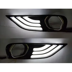 Tata New Tiago Facelift 2020 Front LED DRL Day Time Running Lights with Matrix Turn Signal Indicator (Set of 2Pcs.)