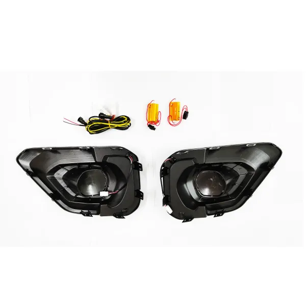 Tata Nexon 2020-23 Front LED DRL Day Time Running Lights with Matrix Turn Signal Indicator (Set of 2Pcs.)