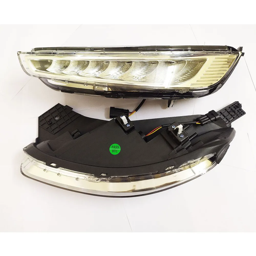 Hyundai Venue 2019 - 2022 Headlight LED DRL Daytime Running Light with Moving Matrix Turn Signal - Set of 2Pcs