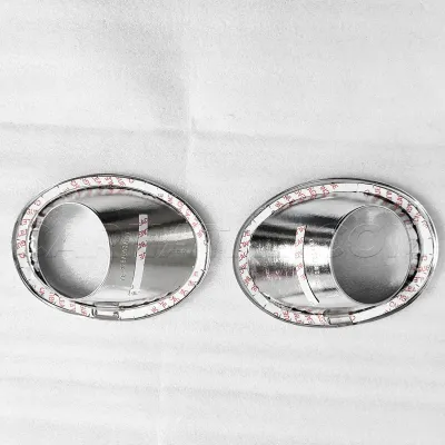 Maruti Suzuki New Baleno 2nd Generation 2022 Onward Fog Lamp Chrome Ring Cover Trim Set Of 2