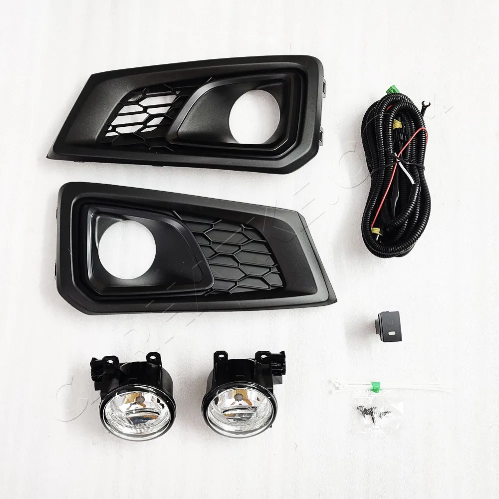Honda Amaze 2018 Onwards Fog Light With Wiring & Bulb By DLAA (Set Of 2Pcs.)