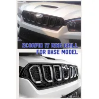 High Quality O.E Type Chrome Front Ring Grill For Mahindra Scorpio New 2017 Onward Set Of 7