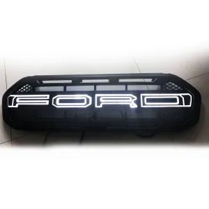 Ford Logo Style Front Grill With White LED Lights For Ford Endeavour 2019-2021 Ford Logo Style Front Grill With White LED Lights For Ford Endeavour 2019-2021