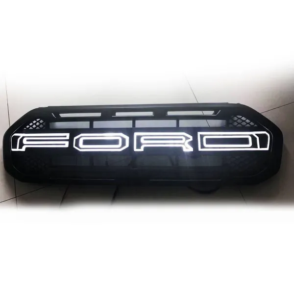 Ford Logo Style Front Grill With LED Lights For New Endeavour 2019 in High Quality ABS Plastic