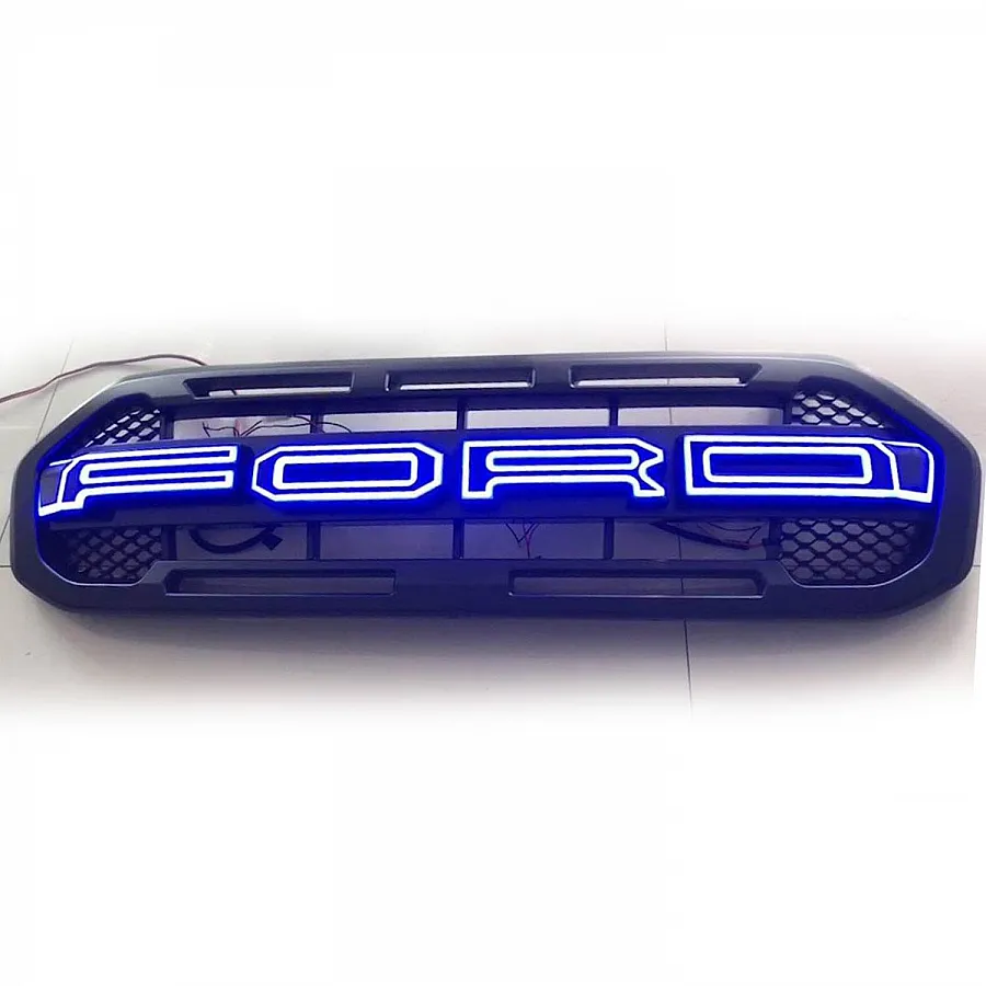 Ford Logo Style Front Grill With LED Lights For New Endeavour 2019 in High Quality ABS Plastic