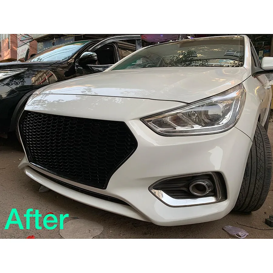 Audi RS-Style Front Grill for Hyundai Verna 2017&ndash;2020