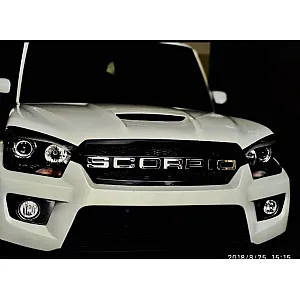 Mahindra New Scorpio 2014 Onward Logo Custom Style Front Grill