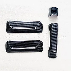 Cnleague Door Handle Cover for Mahindra Thar & Roxx - Black Carbon