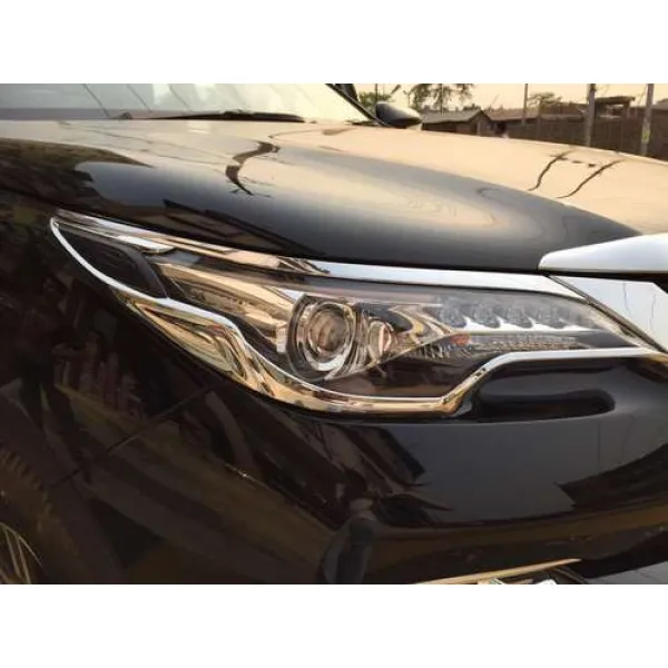 Toyota Fortuner 2016-2020 Headlight and Tail Light Chrome Trim Garnish Toyota Fortuner 2016-2020 Headlight and Tail Light Chrome Trim Garnish
