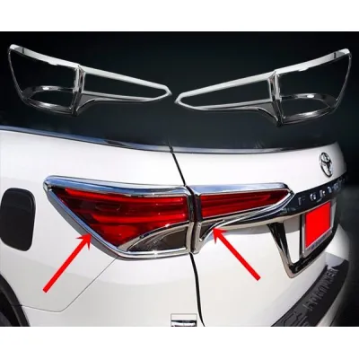 Toyota Fortuner 2016-2020 Headlight and Tail Light Chrome Trim Garnish Toyota Fortuner 2016-2020 Headlight and Tail Light Chrome Trim Garnish