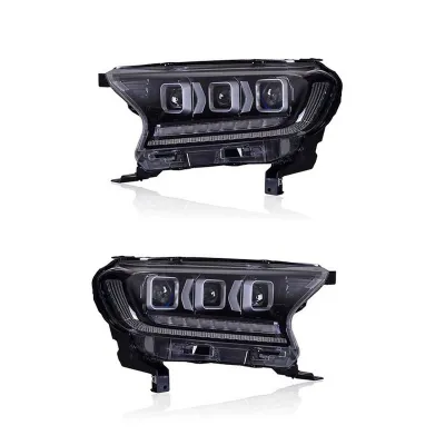 Ford New Endeavour Facelift 2019 Onwards Bugatti Style Modified Headlight with Drl and Projector Lamp (Set of 2Pcs.) Ford New Endeavour Facelift 2019 Onwards Bugatti Style Modified Headlight with Drl and Projector Lamp (Set of 2Pcs.)