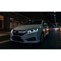 Honda City 2014-2016 BMW Style Modified Headlight with Drl and Projector Lamp (Set of 2Pcs.)