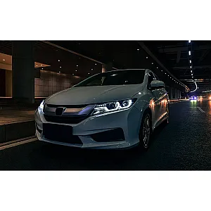 Honda City 2014-2016 BMW Style Modified Headlight with Drl and Projector Lamp (Set of 2Pcs.)