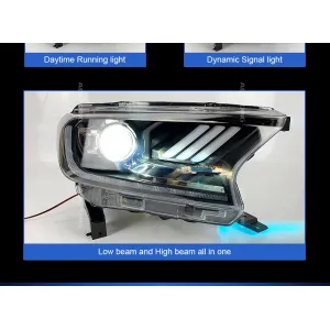 Ford Endeavour Facelift 2019 Modified Headlight with Drl and Projector Lamp (Set of 2Pcs.)