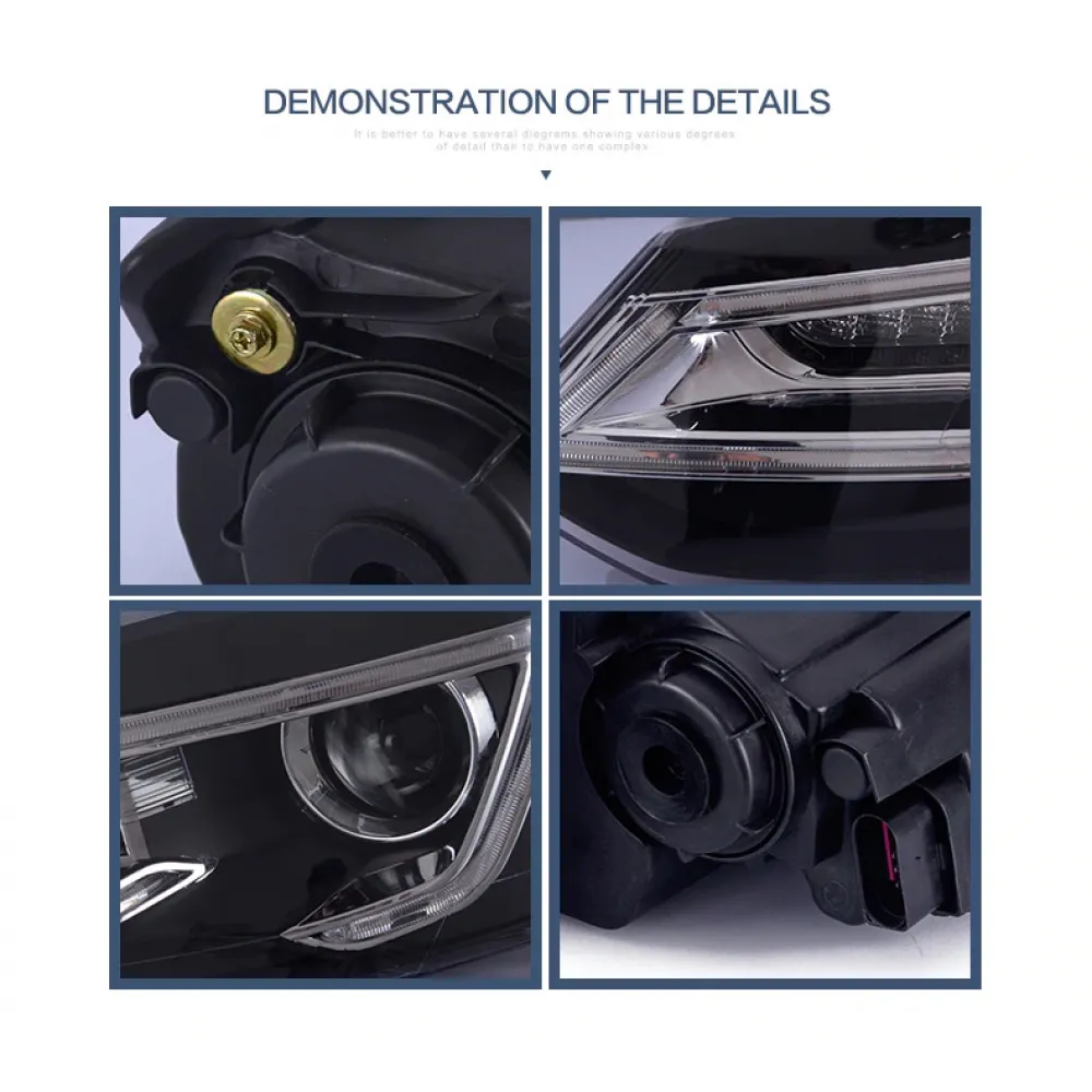 Volkswagen Polo Modified Headlight with Drl and Projector Lamp (Set of 2Pcs.)