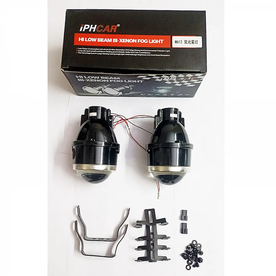 IPH Car Projector Fog Lamp 3 Inch Universal M612 - Clear lens