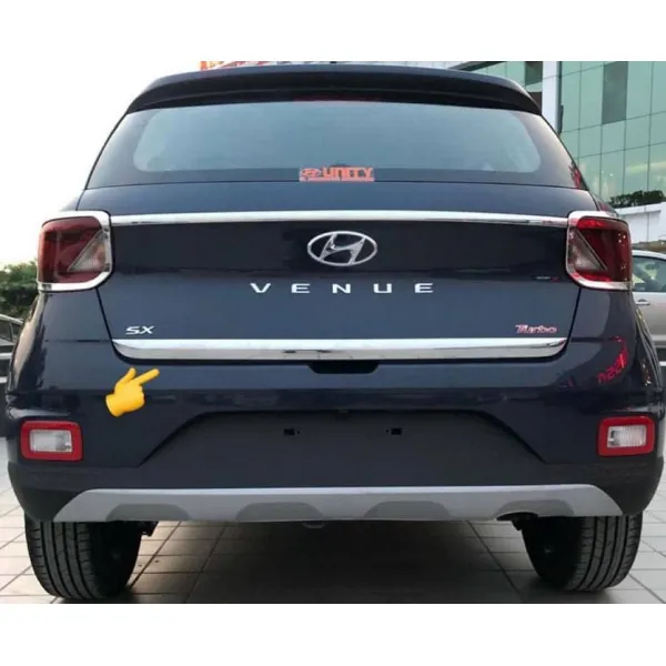 Hyundai Venue Rear Diggy Trunk Steamer Lower Chrome Garnish