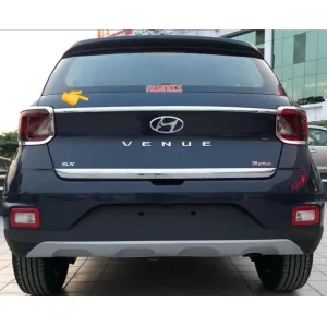 Hyundai Venue Rear Diggy Upper Trunk Steamer Chrome Garnish