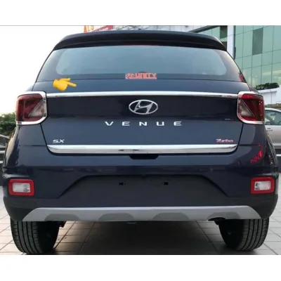 Hyundai Venue Rear Diggy Upper Trunk Steamer Chrome Garnish