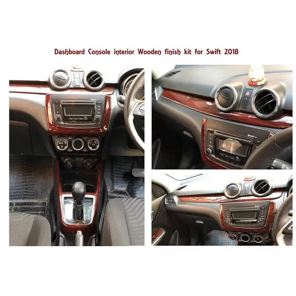 Maruti Suzuki New Swift 2018 Interior Show Chrome and Wooden Combo Kit 15 Pcs Maruti Suzuki New Swift 2018 Interior Show Chrome and Wooden Combo Kit 15 Pcs