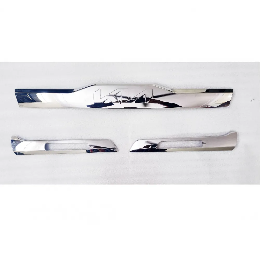 Cnleague Number Plate Chrome Garnish for Kia Seltos 2021-23 - New Logo