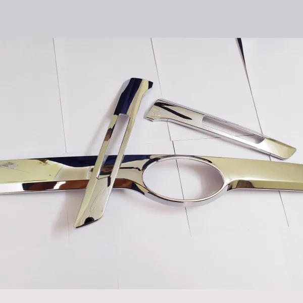 Cnleague Number Plate Chrome Garnish for  Kia Seltos 2019-21 - Old Logo