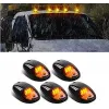 Roof Marker Hummer Style LED Lights with Smoke Glass Amber Color For ALL SUV's Set of 5 -16 LED Roof Marker Hummer Style LED Lights with Smoke Glass Amber Color For ALL SUV's Set of 5 -16 LED