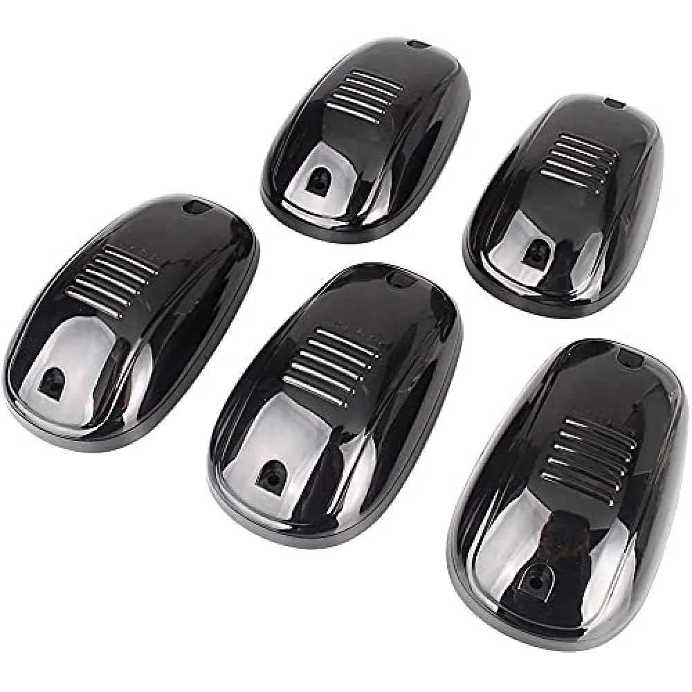 Roof Marker Hummer Style LED Lights with Smoke Glass Amber Color For ALL SUV\'s Set of 5  -16 LED