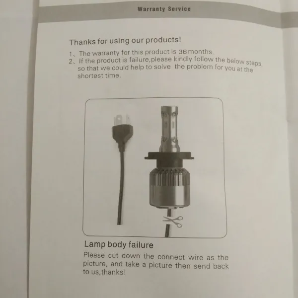 Original NightEye H4 LED Bulb High /Low Beam 72W 6500K Original NightEye H4 LED Bulb High /Low Beam 72W 6500K