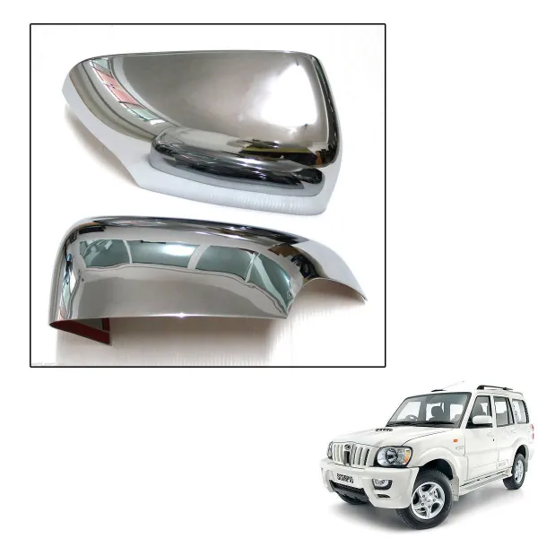 Mahindra Scorpio 2009-2014 High Quality Imported Car Side Mirror Chrome Cover Set of 2 Mahindra Scorpio 2009-2014 High Quality Imported Car Side Mirror Chrome Cover Set of 2