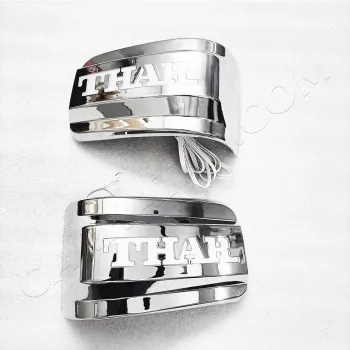 Cnleague Mirror Indicator Lights for Mahindra Thar & Roxx - Chrome Finish