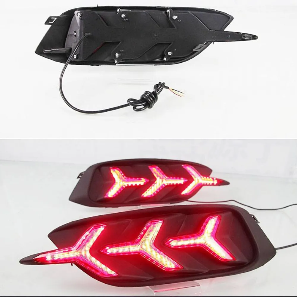 Honda New Civic 2019 Bumper LED Reflector Lights in Arrow Style (Set of 2Pcs.)